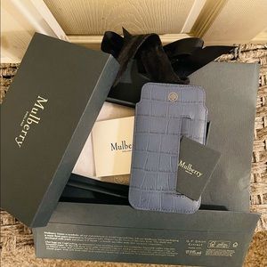 Mulberry iPhone X case.